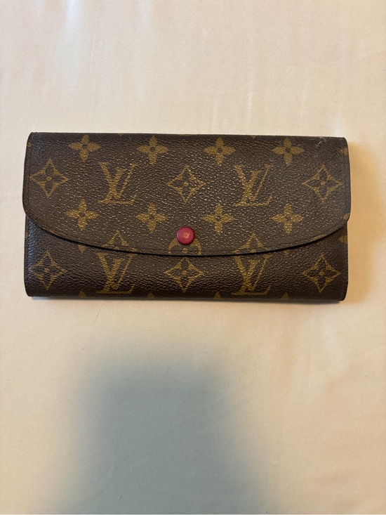 Louis Vuitton Handbags - Louis Vuitton Monogram Canvas Wallet in Brown with Pink Snap